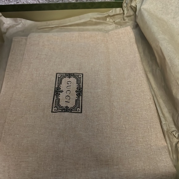 Gucci neosupreme pouch gg wristlet purse tan brown yellow gold AS IS - Picture 15 of 15